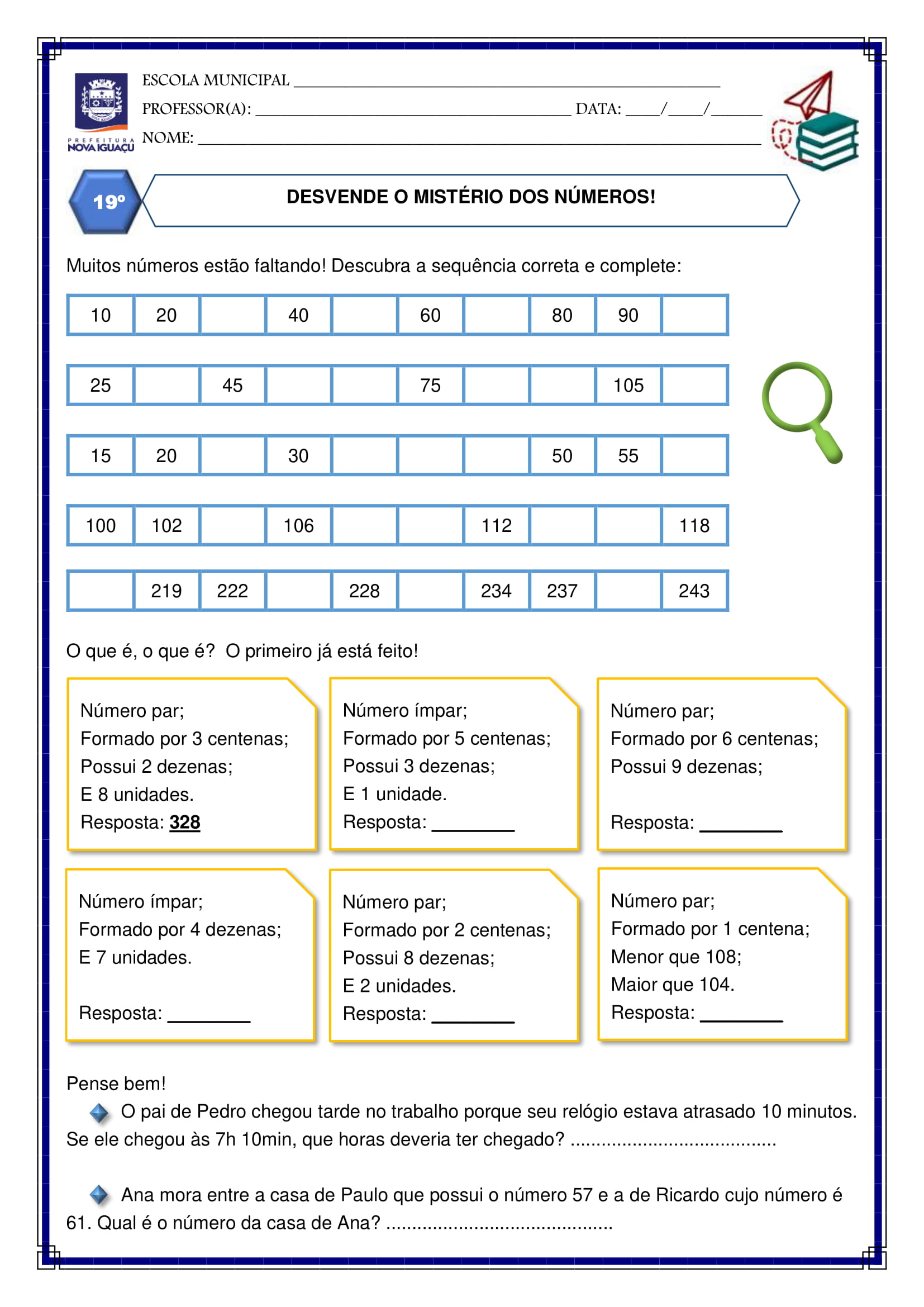 4º ano Atividades Complementares 2 21