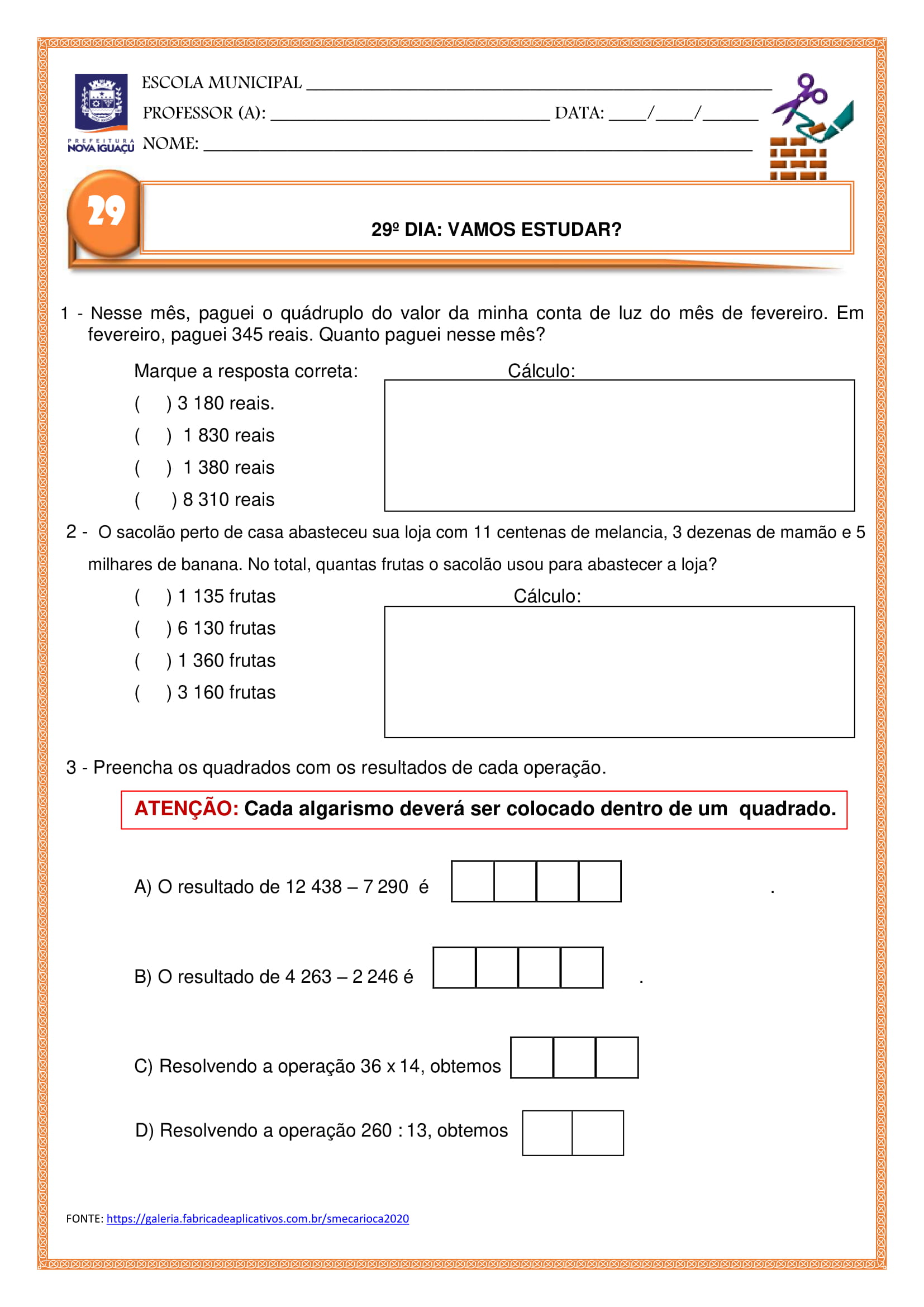 5º ANO 3º caderno 34