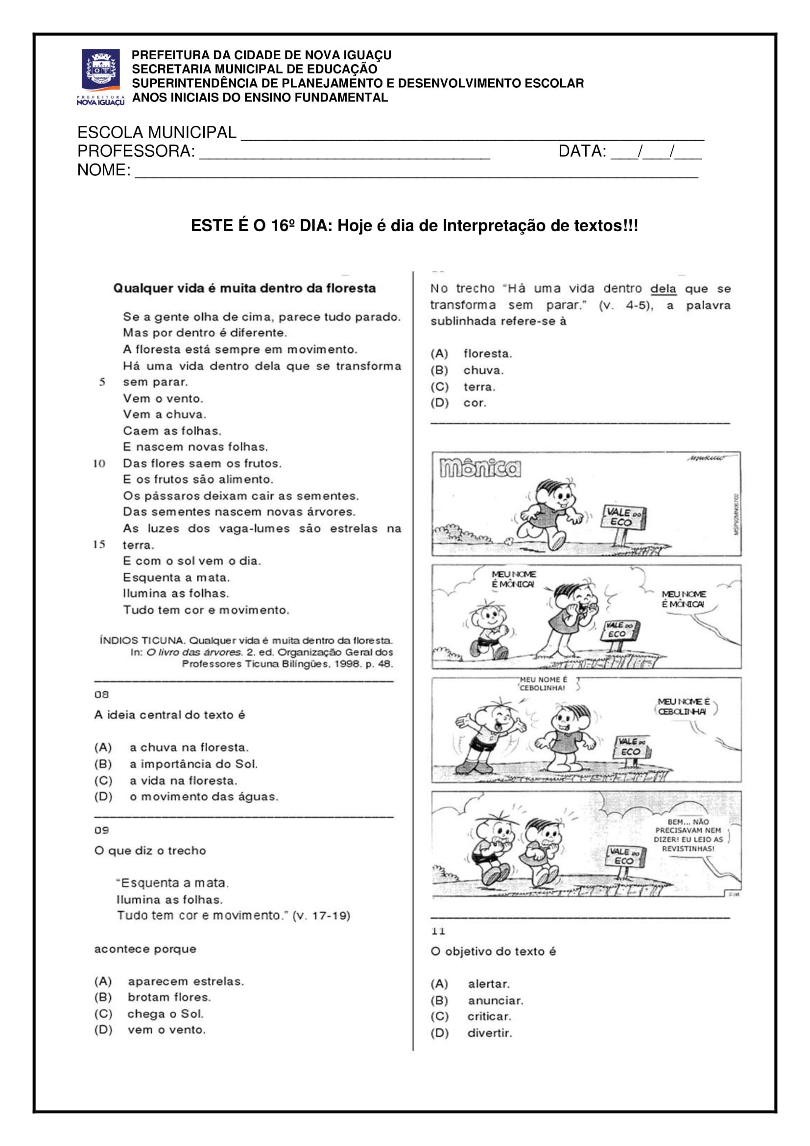 ATIVIDADES PARA 5º ANO SEMED OK 18
