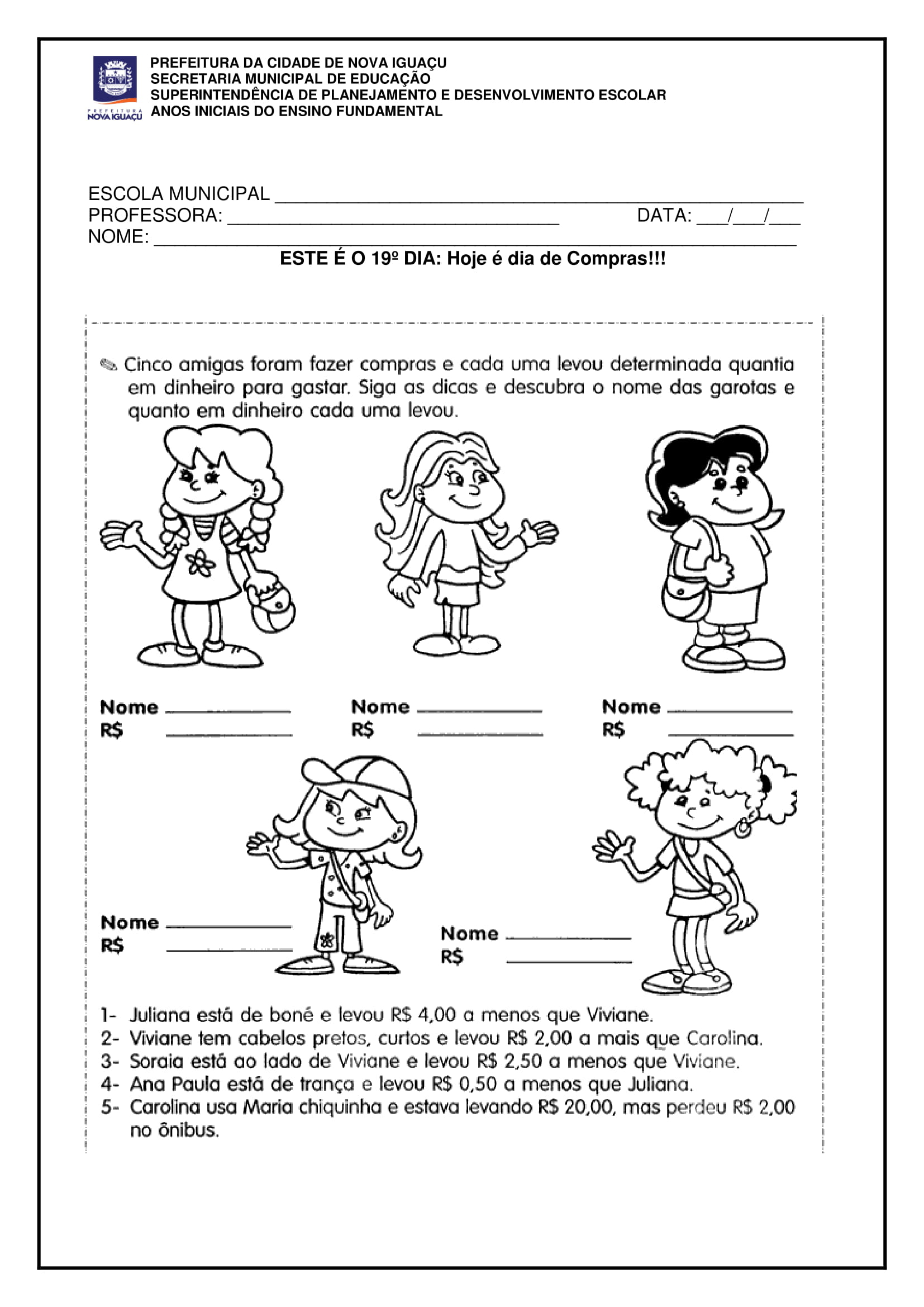 ATIVIDADES PARA 5º ANO SEMED OK 21