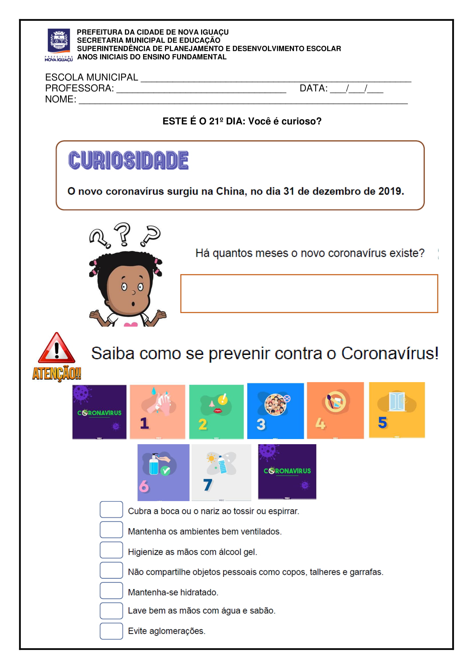 ATIVIDADES PARA 5º ANO SEMED OK 23