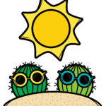 Paisagem Natural x paisagem cultural (humanizada) com habilidade BNCC Cactus and Sun 4