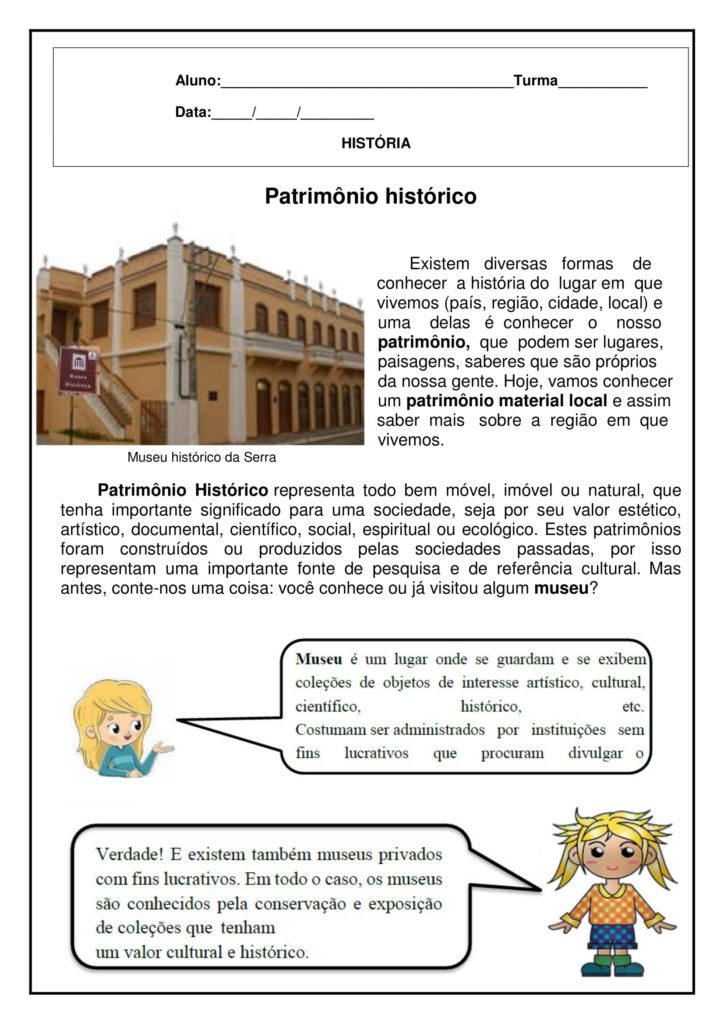 O que é um patrimônio histórico - Coruja Pedagógica