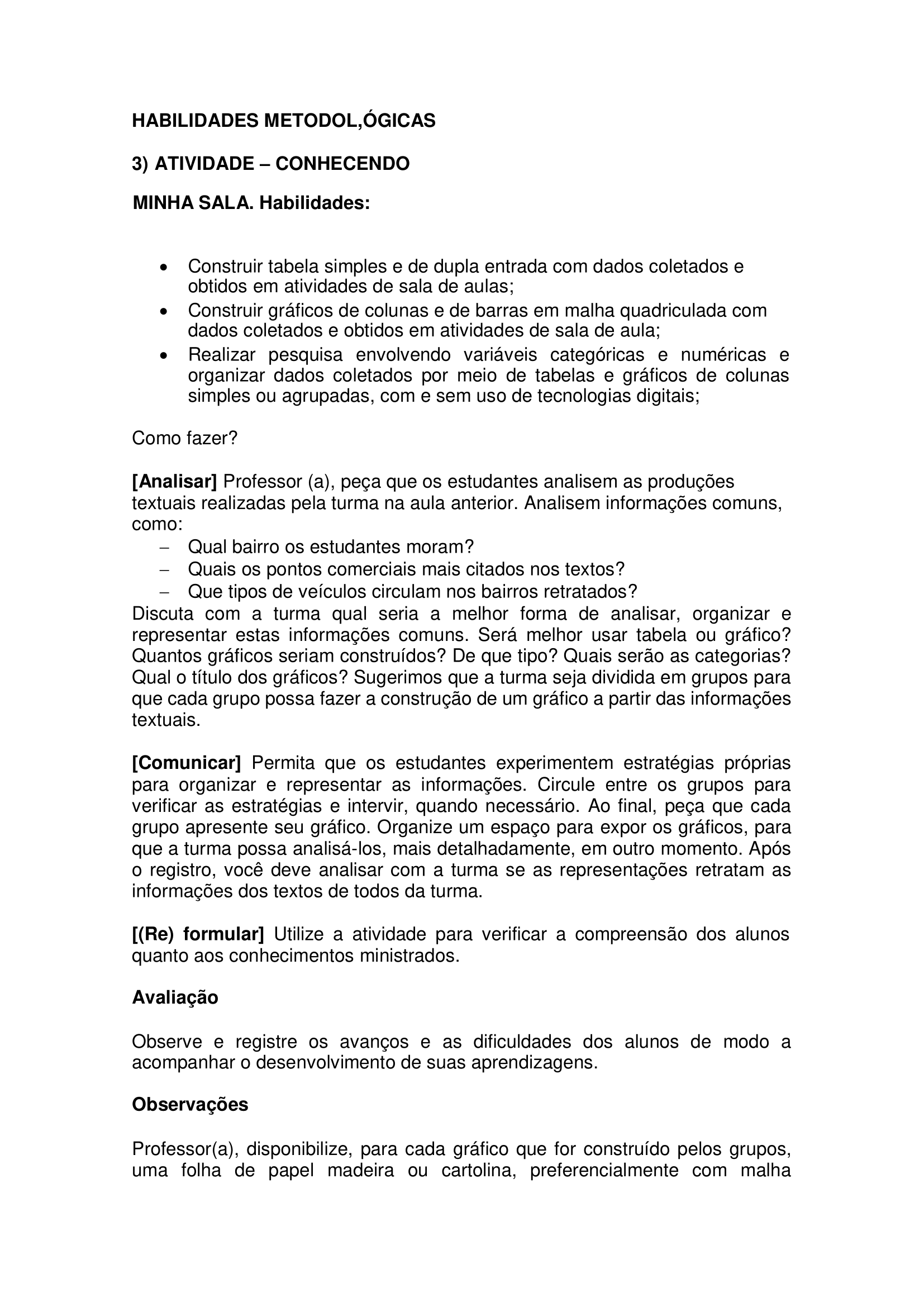 Atividade 03 conhecendo minha sala de aula 4º ano 3