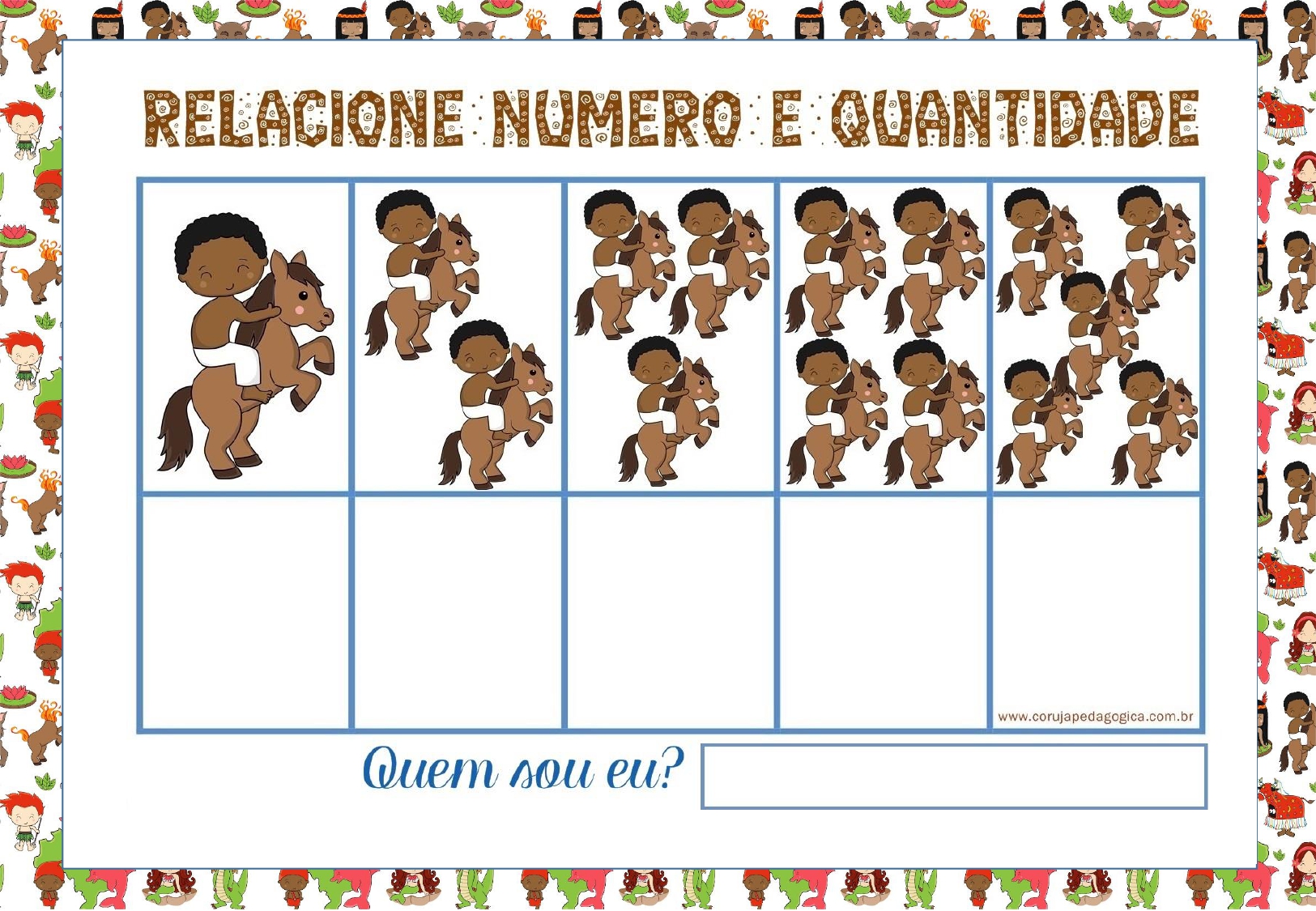 Atividade interdisciplinar contagem do folclore educação infantil atividade do folclore relacione os números