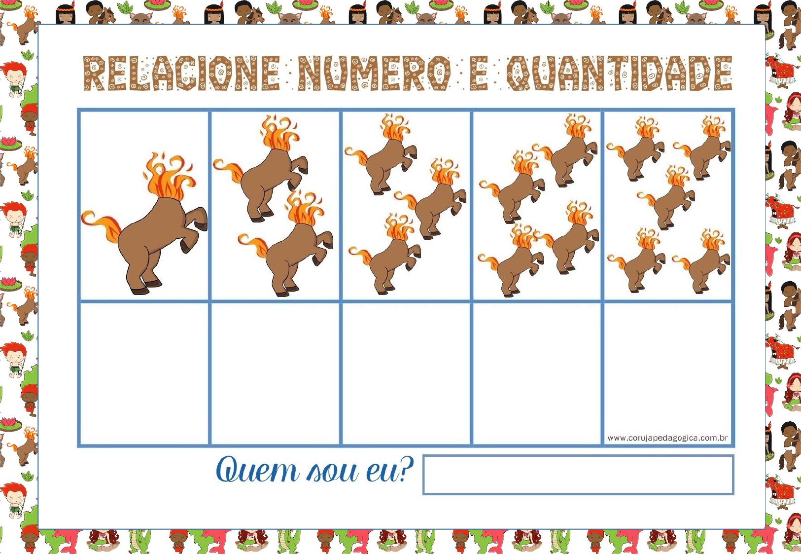 Atividade interdisciplinar contagem do folclore educação infantil atividade do folclore relacione os números