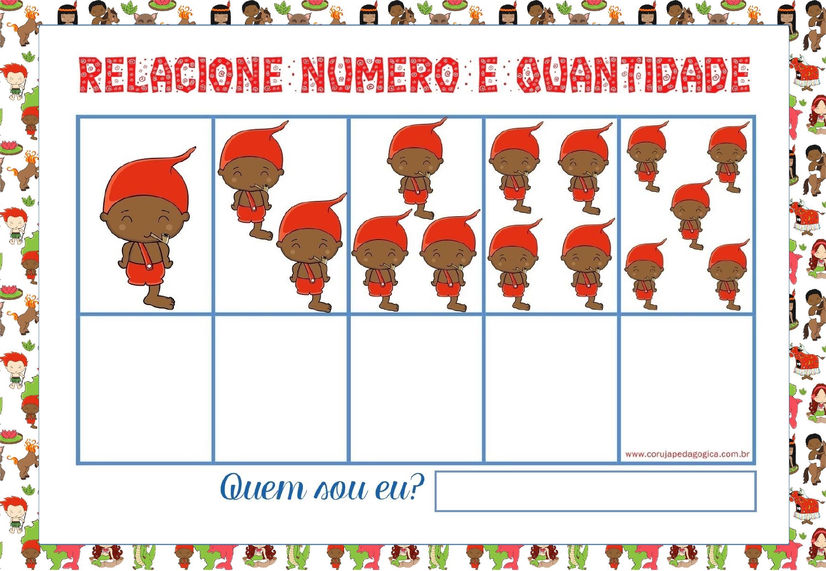Atividade interdisciplinar contagem do folclore educação infantil atividade do folclore relacione os números