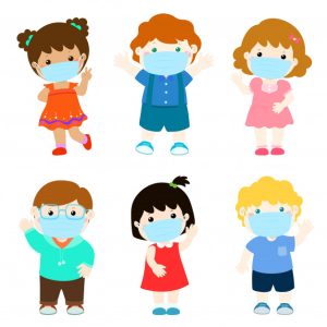 children wearing surgical mask prevent coronavirus 7242 295