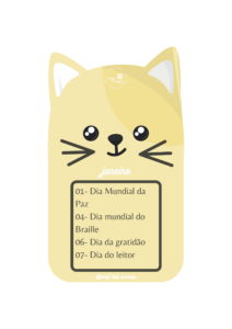 Calendario e tabuada gatinhos 01