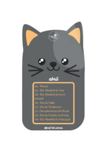 Calendario e tabuada gatinhos 04