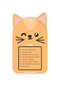 Calendario e tabuada gatinhos 05