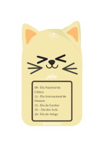Calendario e tabuada gatinhos 07