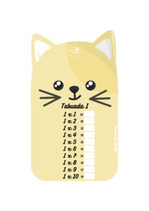 Calendario e tabuada gatinhos 13