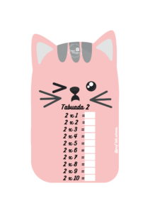 Calendario e tabuada gatinhos 14