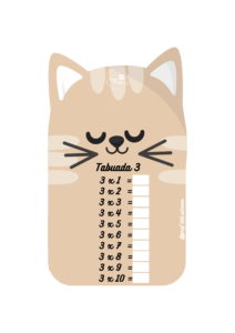 Calendario e tabuada gatinhos 15