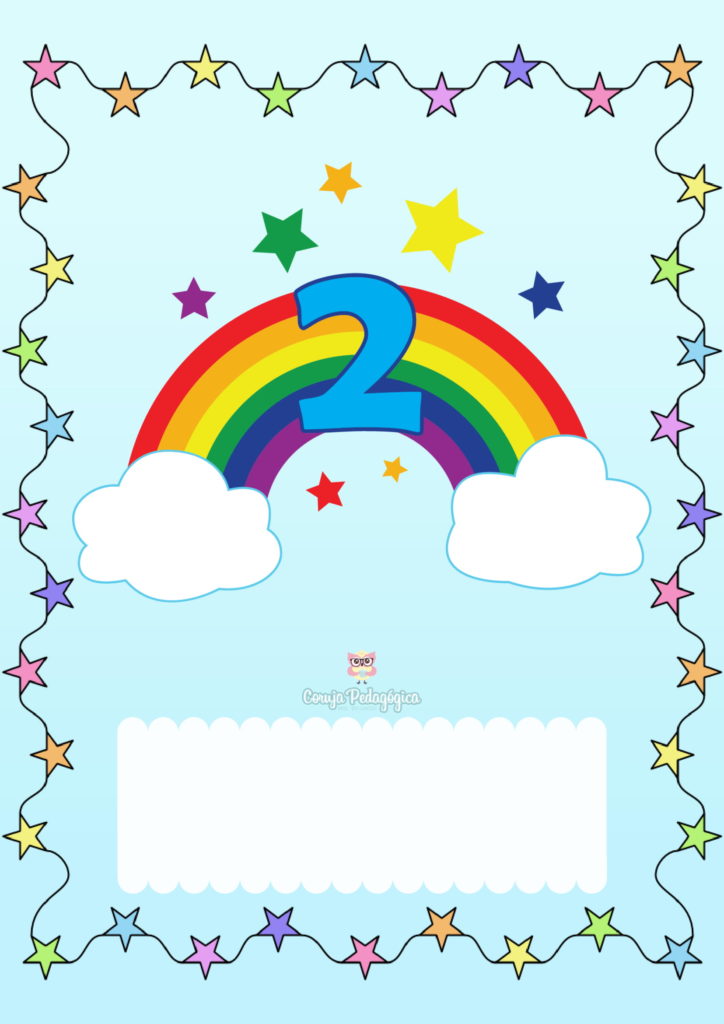 cartaz numeros arco iris 2