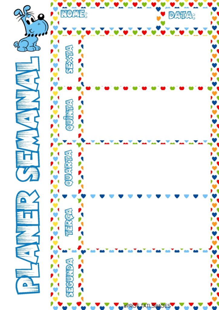 planner semanal escolar 2021 turma da monica 06