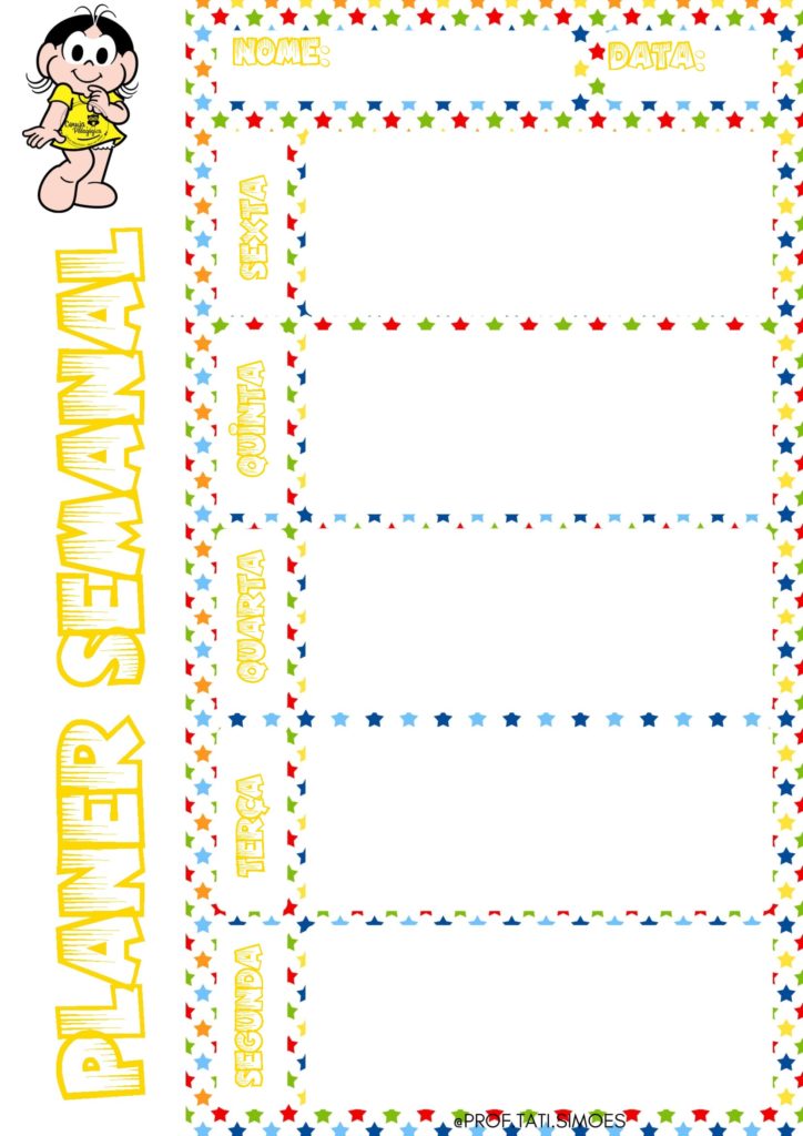 planner semanal escolar 2021 turma da monica 08