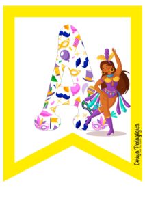 bandeirinhas carnaval com danpcarinos