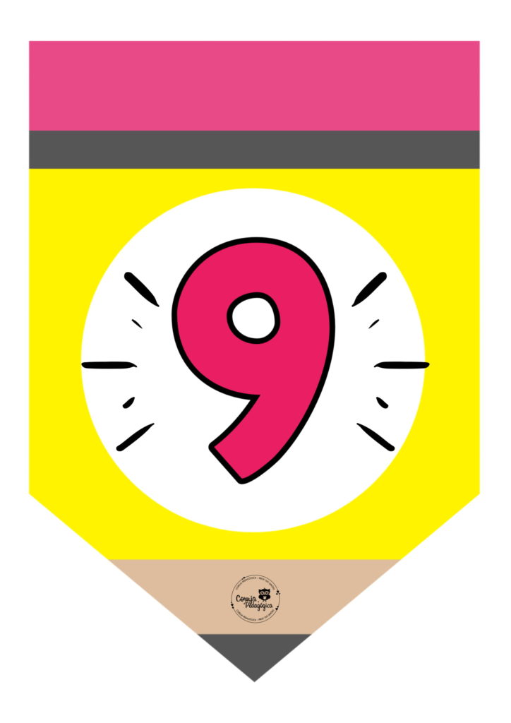 bandeirolas de numeros 10