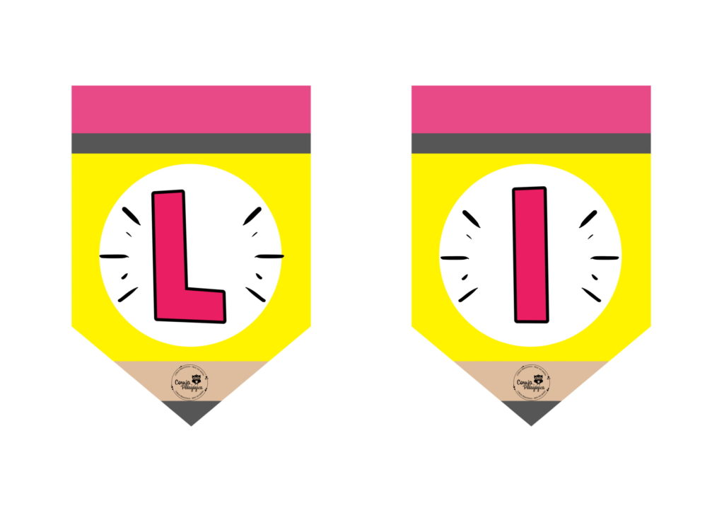 baner alfabeto lapis maiuscula e minuscula meia folha 12