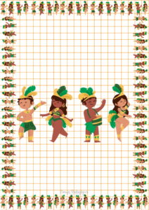 folhas pautadas e bordas de carnaval mod.1 02