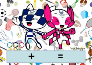 placa de calculos esportes olimpicos MASCOTES TOQUIO