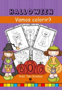 Colorindo com legenda tema halloween page 0001