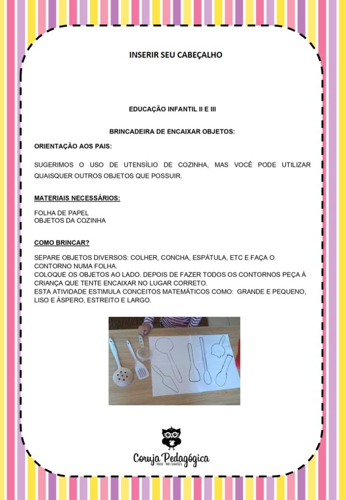 CONTORNANDO OBJETOS CORUJA PEDAGOGICA