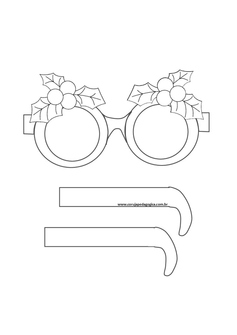 15 óculos decorativos de natal coruja pedagógica 15 oculos decorativos de natal coruja pedagogica 1