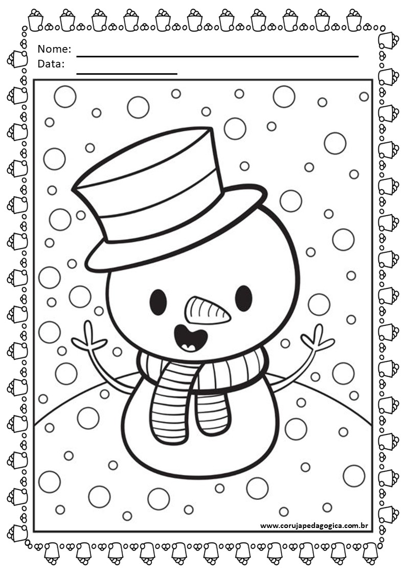 27 Imagens de Natal para colorir 27 Imagens de Natal para colorir coruja pedagogica 1