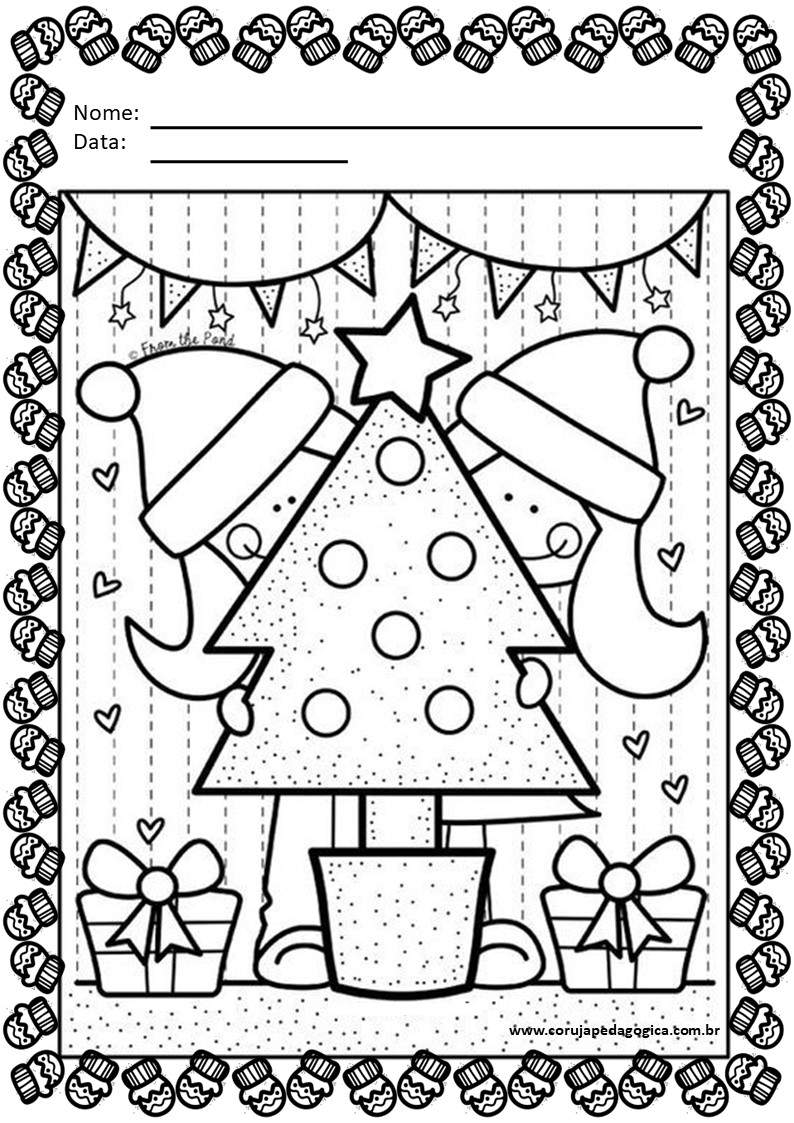 27 Imagens de Natal para colorir 27 Imagens de Natal para colorir coruja pedagogica 7