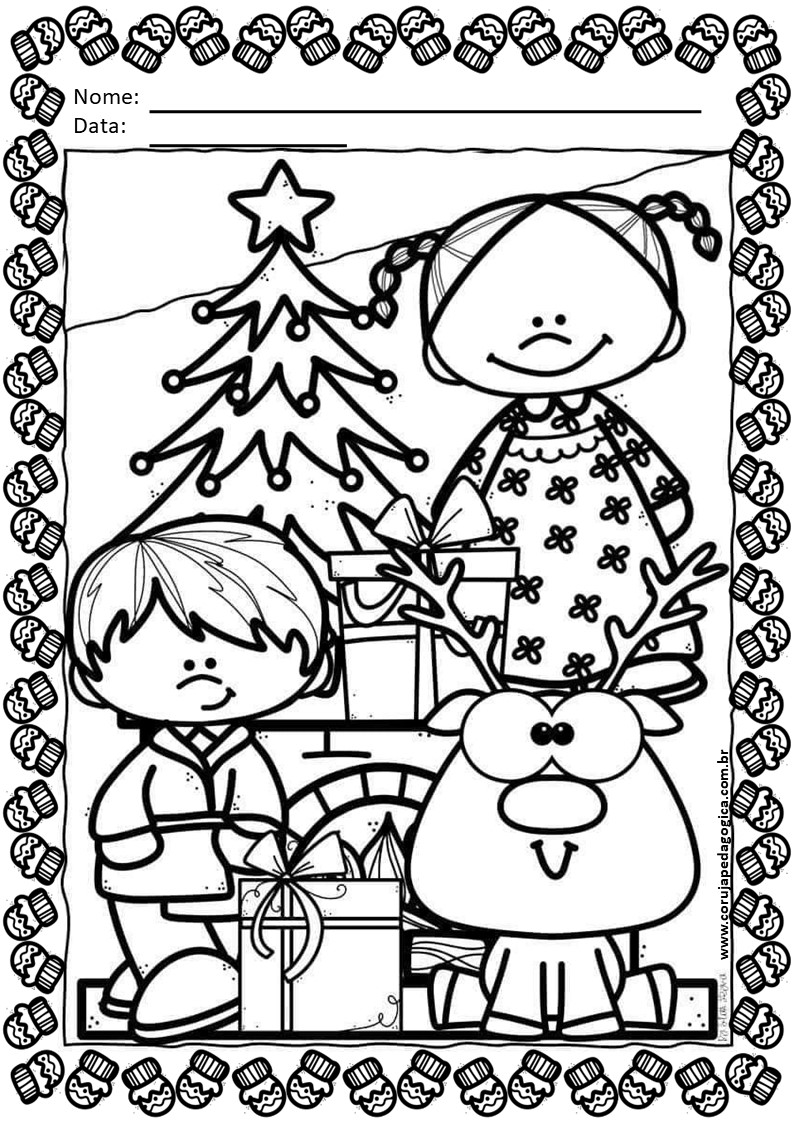 27 Imagens de Natal para colorir 27 Imagens de Natal para colorir coruja pedagogica 9