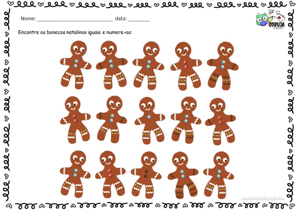 Caderno de atencao e estimulacao cognitiva atividades de natal29