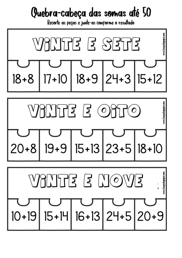 quebra cabeca da soma ate 50 8