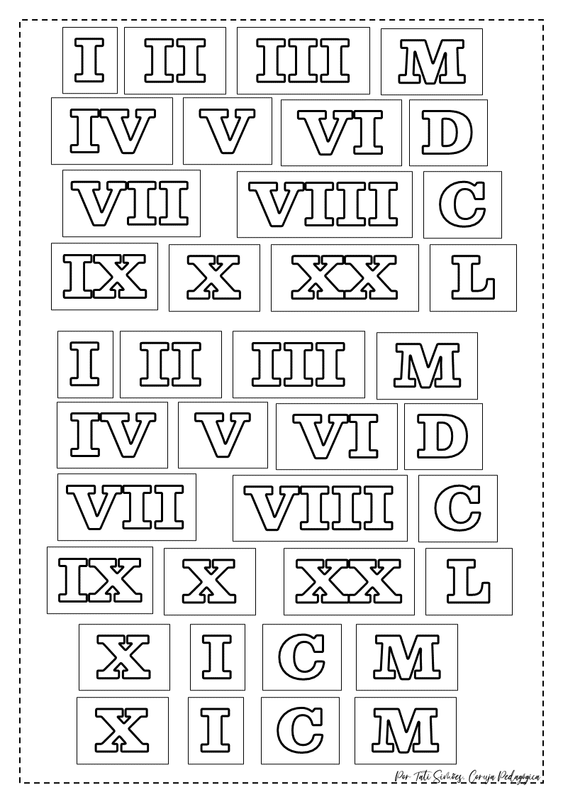 Atividade interativa algarismos romanos Atividade interativa algarismos romanos