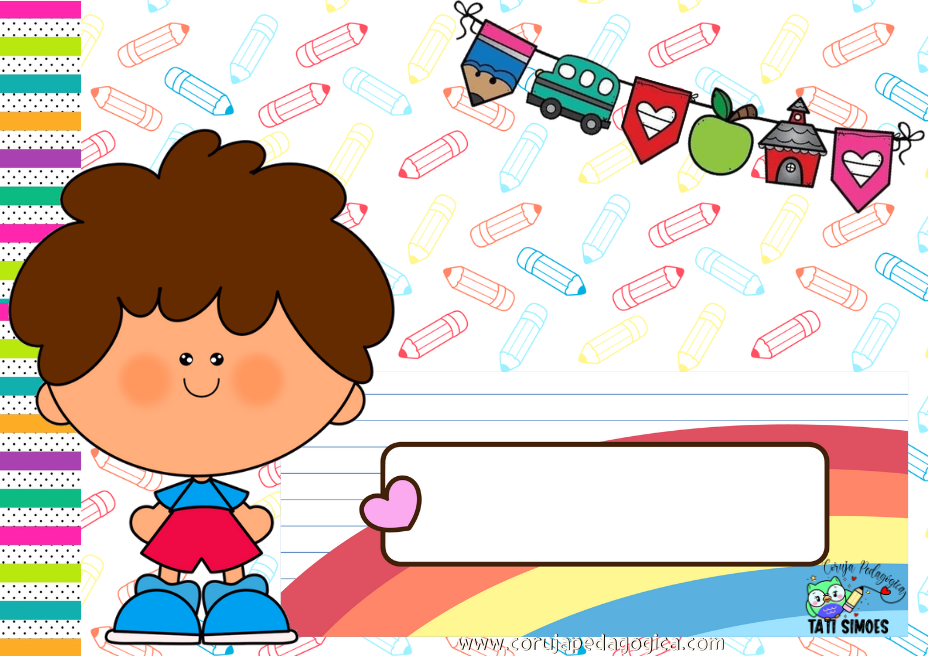 Capa para caderno Coruja Pedagogica 17