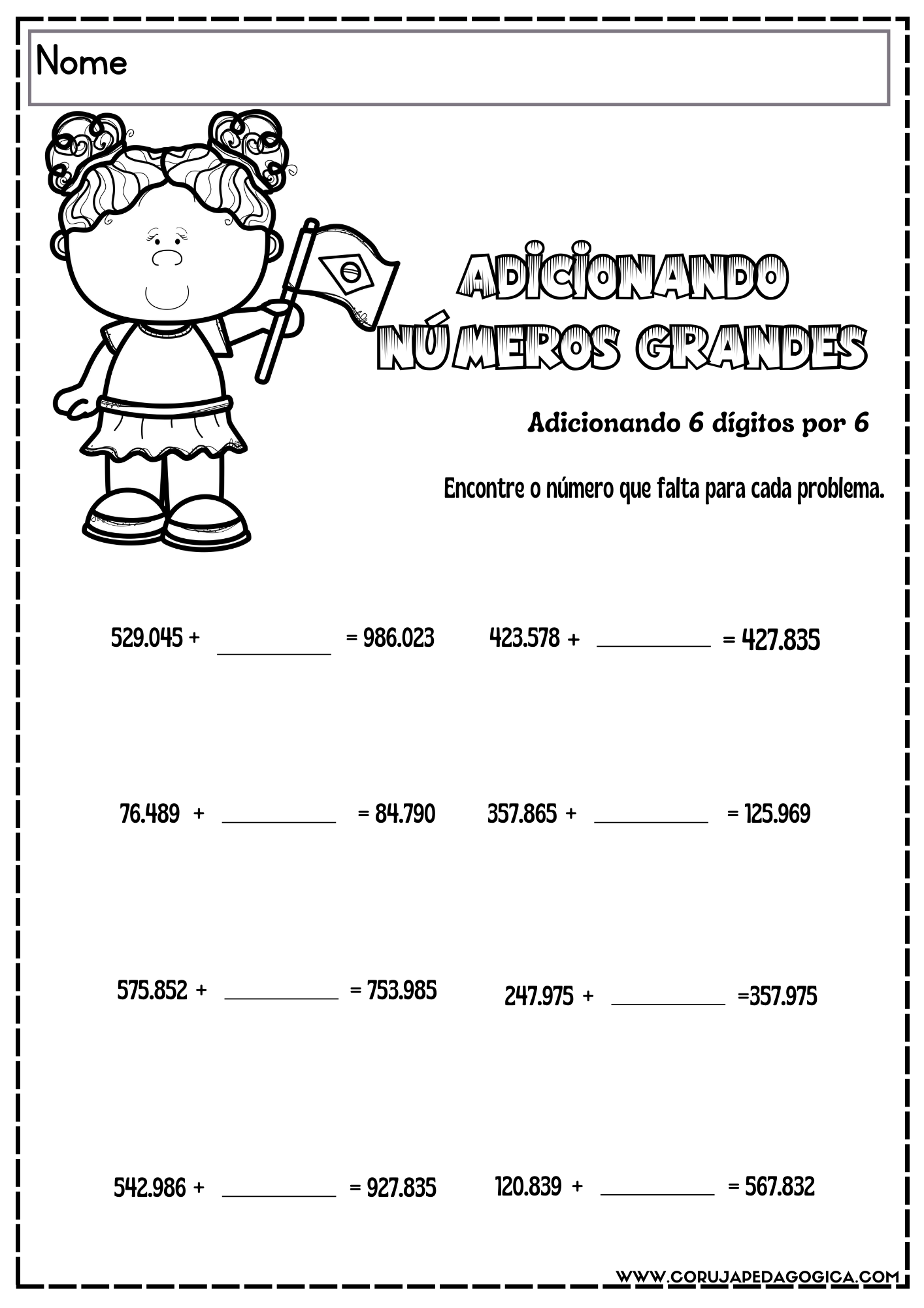 Plano de aula, atividades de matemática Semana da Pátria 3º ao 5º anos com BNCC Plano de aula, atividades de matemática Semana da Pátria 3º ao 5º anos com BNCC