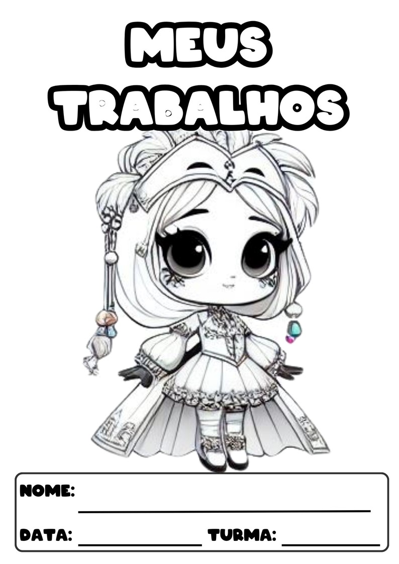 CAPAS PARA ATIVIDADES PARA COLORIR TEMA CARNAVAL