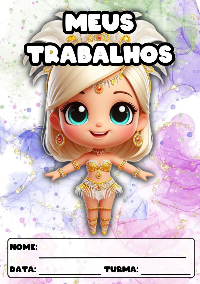 CAPAS PARA ATIVIDADES TEMA CARNAVAL CAPAS PARA ATIVIDADES DE CARNAVAL
