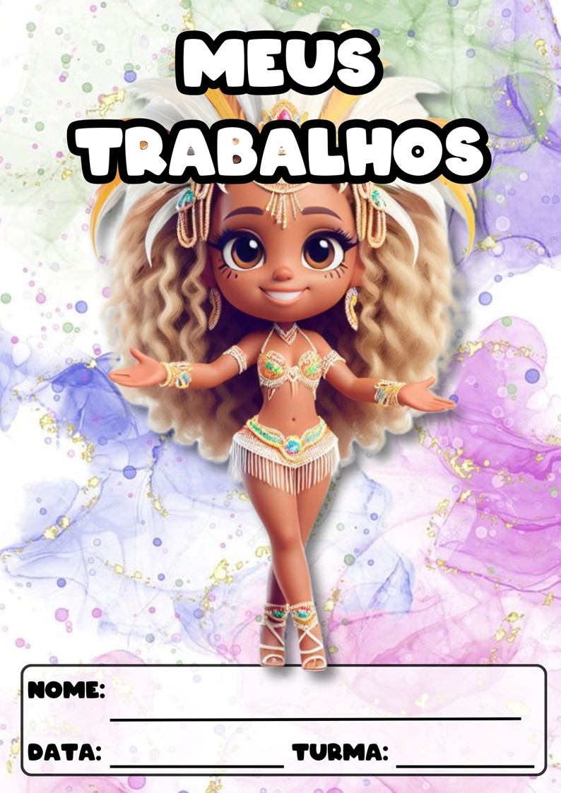 CAPAS PARA ATIVIDADES TEMA CARNAVAL CAPAS PARA ATIVIDADES DE CARNAVAL
