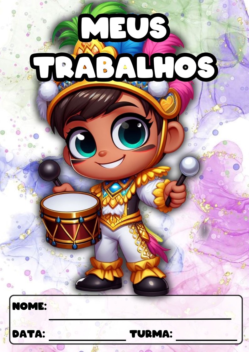 CAPAS PARA ATIVIDADES TEMA CARNAVAL CAPAS PARA ATIVIDADES DE CARNAVAL