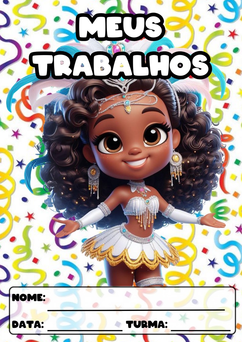 CAPAS PARA ATIVIDADES TEMA CARNAVAL CAPAS PARA ATIVIDADES DE CARNAVAL