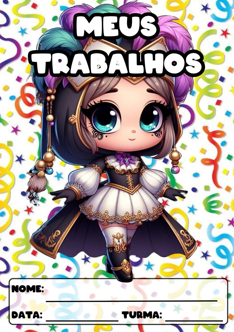 CAPAS PARA ATIVIDADES TEMA CARNAVAL CAPAS PARA ATIVIDADES DE CARNAVAL