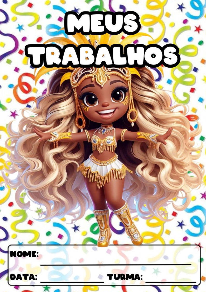 CAPAS PARA ATIVIDADES TEMA CARNAVAL CAPAS PARA ATIVIDADES DE CARNAVAL