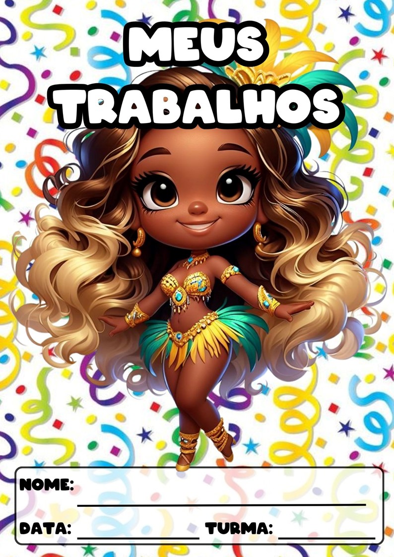 CAPAS PARA ATIVIDADES TEMA CARNAVAL CAPAS PARA ATIVIDADES DE CARNAVAL