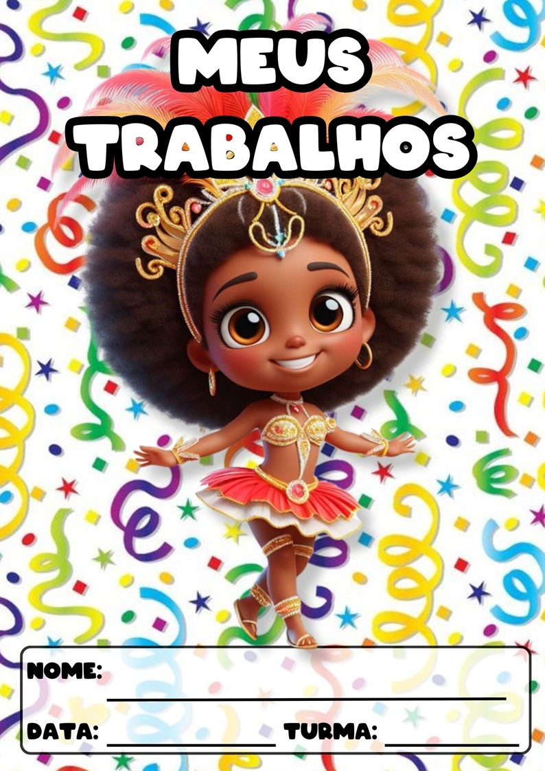 CAPAS PARA ATIVIDADES TEMA CARNAVAL CAPAS PARA ATIVIDADES DE CARNAVAL