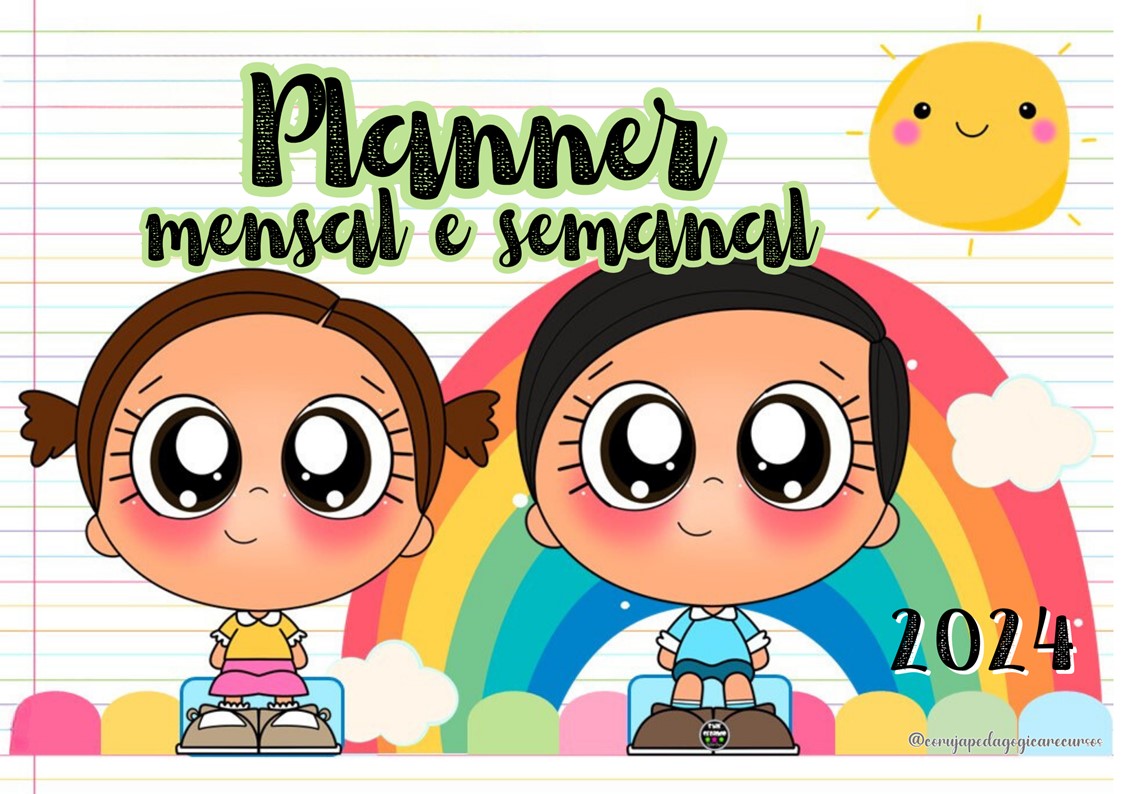 Calendário e Planner animais e crianças Calendário e Planner animais e crianças @corujapedagogicarecursos