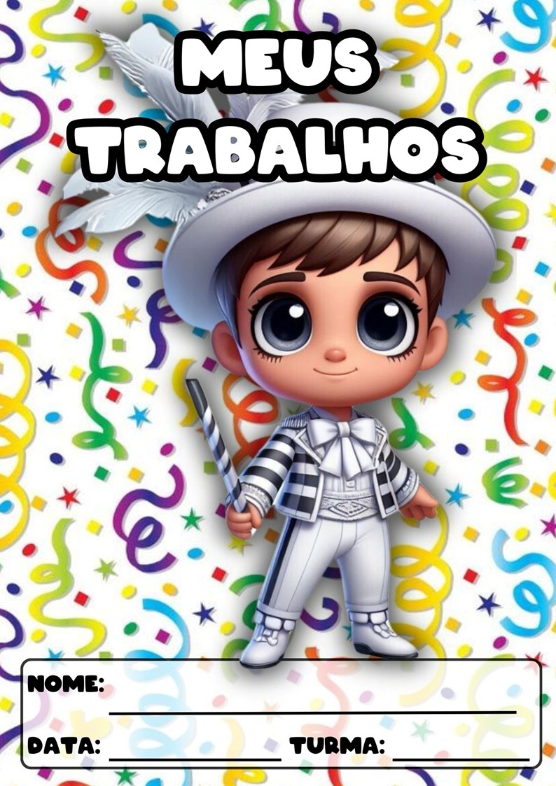 CAPAS PARA ATIVIDADES TEMA CARNAVAL CAPAS PARA ATIVIDADES DE CARNAVAL