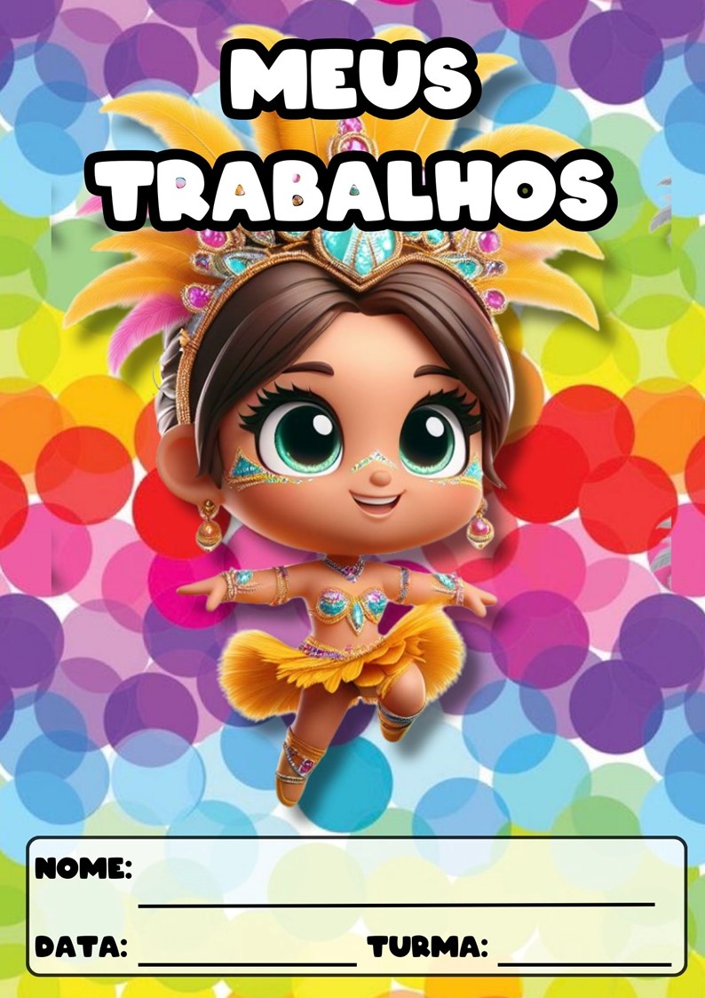 CAPAS PARA ATIVIDADES TEMA CARNAVAL CAPAS PARA ATIVIDADES DE CARNAVAL